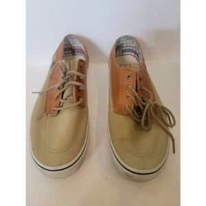 Vans Men's Brown Lace-Up Low Top Canvas Sneakers Size 9